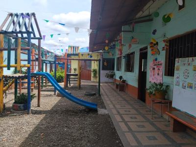 Zona de preescolar sede principal de la IE José de los Santos Zúñiga de Chigorodó.