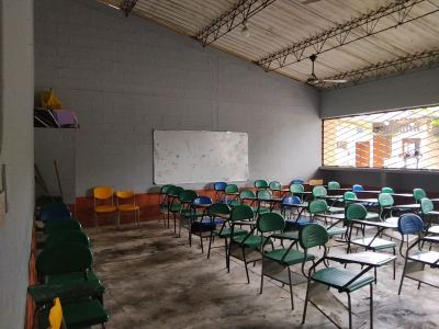 Aula de clase del primer bloque de aulas.
