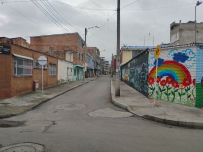 Casas circundantes del colegio. Sentido nor-oriental.