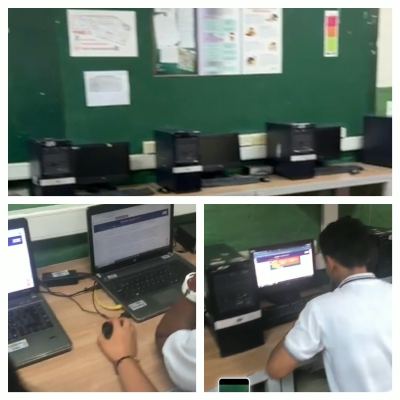Sala de sistemas destinada al desarrollo de las clases del área de Tecnología e Informática en la sede Juan Pablo II.