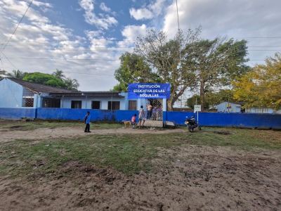 Fachada principal de la Institución Educativa de las Boquillas, Sede Primaria