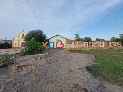 Plaza principal del Corregimiento de las Boquillas, símbolo de identidad y fe de la comunidad