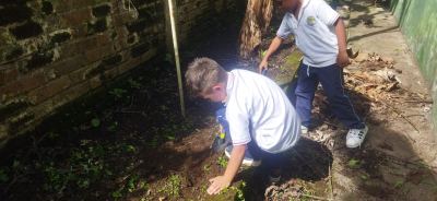 Huerta Multigrado Escuela simon Bolivar, Vereda San Felipe, Alcalá, Valle del Cauca